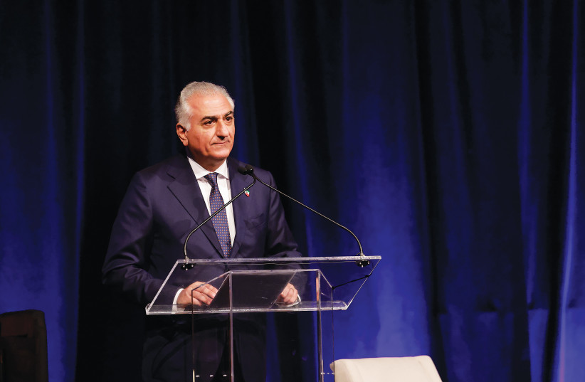  PAHLAVI: We have a vision for a secular democratic system with human rights, a road map for how we can implement it... and the human resources to address each area. (credit: MARC ISRAEL SELLEM/THE JERUSALEM POST)