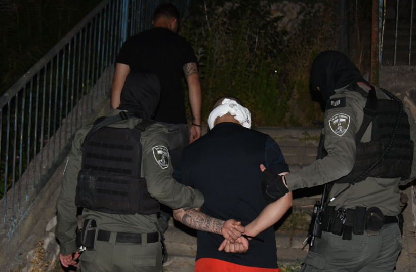  Police arrest suspects in gang violence in Nazareth, June 9, 2023 (credit: ISRAEL POLICE)