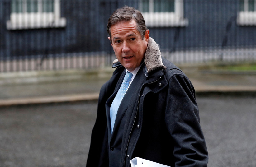   The then Barclays' CEO Jes Staley arrives at 10 Downing Street in London, Britain, January 11, 2018 (credit: REUTERS/PETER NICHOLLS/FILE PHOTO)
