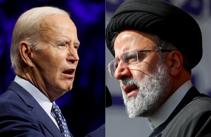  US President Joe Biden and Iranian President Ebrahim Raisi. (credit: Iran's President Website/WANA (West Asia News Agency)/Handout via REUTERS, REUTERS/JONATHAN ERNST)