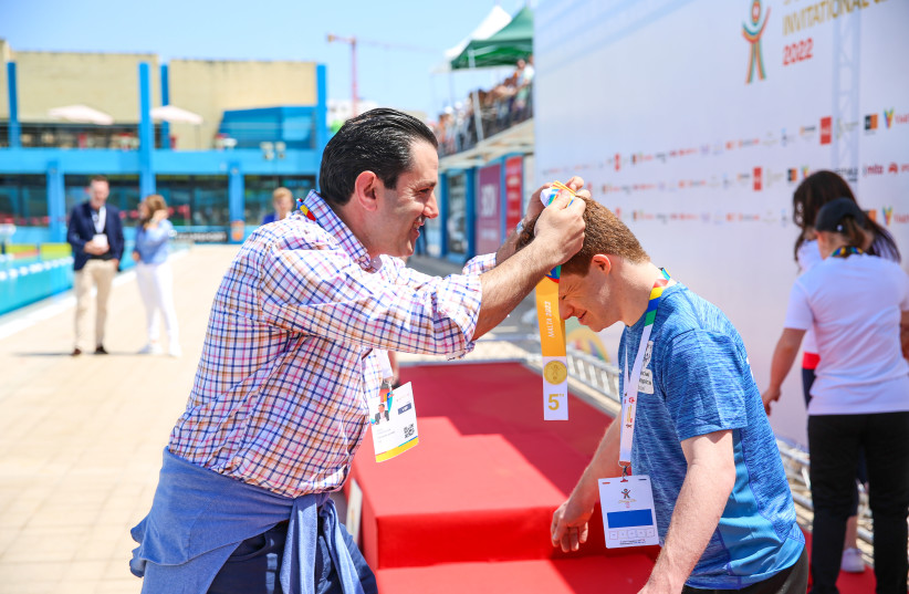 DAVID EVANGELISTA (left) has been involved in Special Olympics leadership roles for decades, and he has lobbied successfully in Israel and throughout the world for legislation addressing athletes with intellectual disabilities. Special Olympics World Games Berlin 2023 – the 16th edition of the event (credit: Courtesy: Special Olympics)