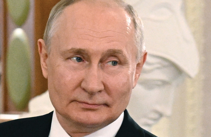 RUSSIAN PRESIDENT Vladimir Putin may not be an antisemite but when his power is threatened he will adopt the policies which help him stay in power, the writer argues (credit: Novosti/REUTERS)