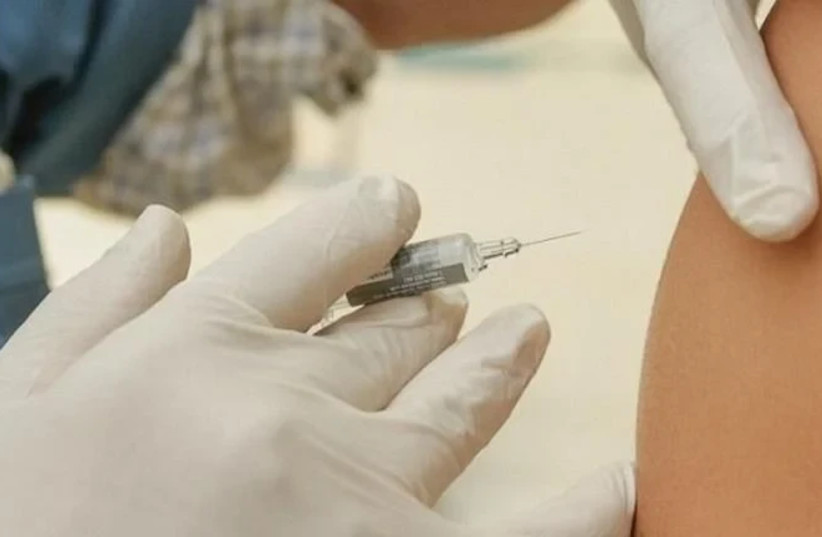  A vaccination being administered (credit: Modern Healthcare)