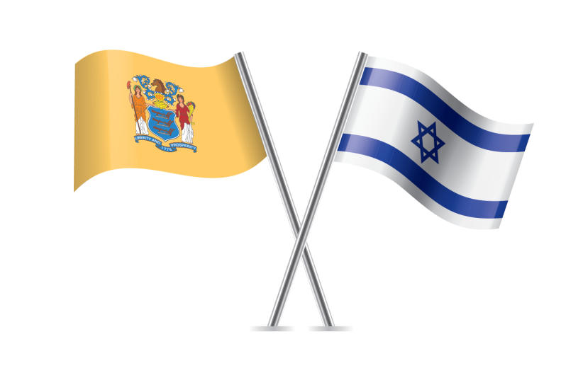  Israel and New Jersey Flags (credit: STATE OF NEW JERSEY)