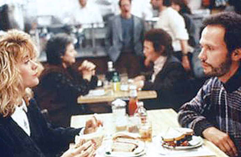  Billy Crystal and Meg Ryan at Katz’s Delicatessen in the film ‘When Harry Met Sally.’ (credit: Wikimedia Commons)