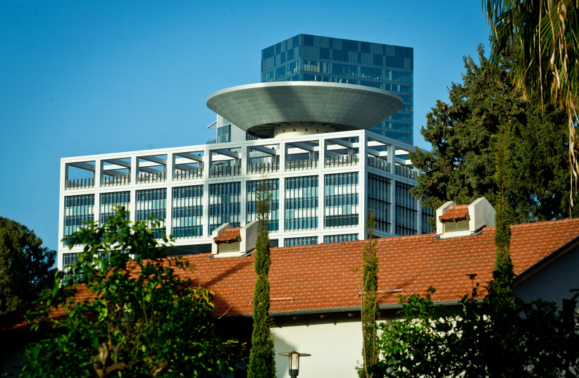 The Kirya, IDF headquarters, buildings seen from the Sarona Market in central Tel Aviv, on March 21, 2018. (credit: MOSHE SHAI/FLASH90)