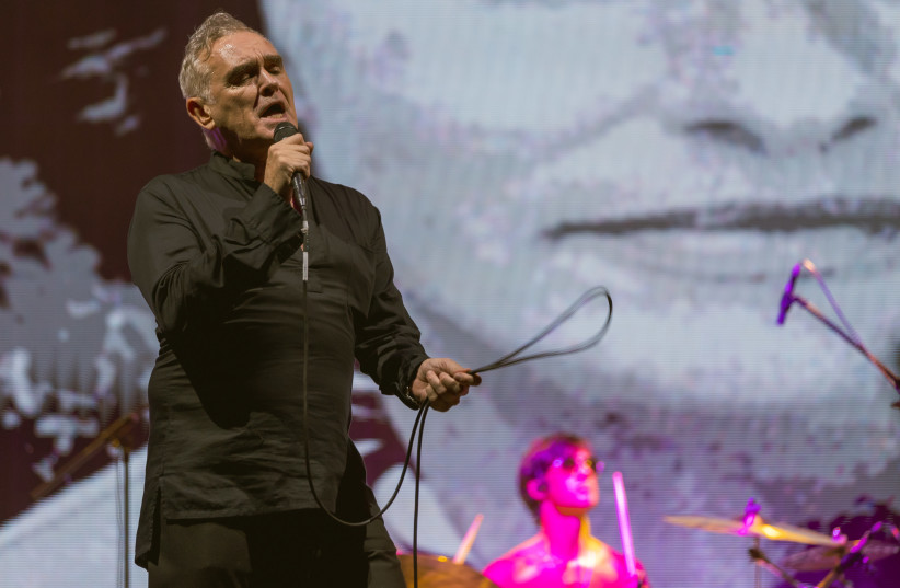  MORRISSEY in performance Sunday night at the Zappa Shuni Amphitheater. (credit: ARIEL EFRON)