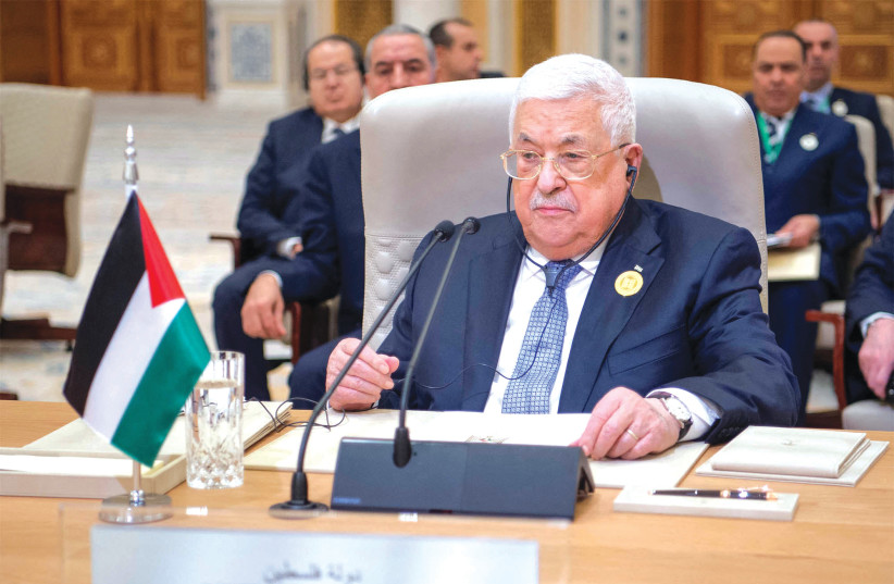  THE LEGITIMACY of the PA under the leadership of  Mahmoud Abbas is at a low point in Palestinian public opinion, says the writer. (credit: SAUDI PRESS AGENCY/REUTERS)