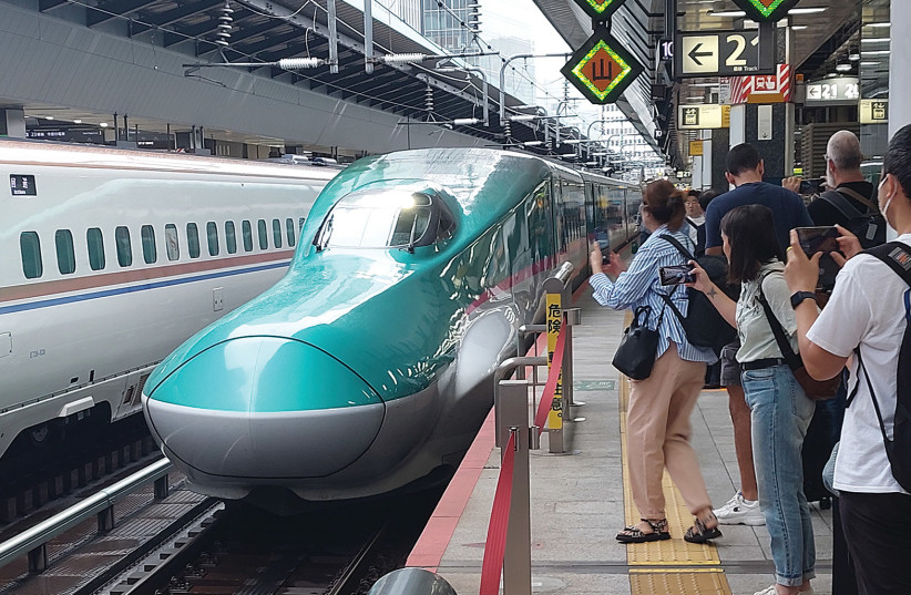  THE BULLET train from Tokyo to the north of the country. (credit: DAVID BRINN)