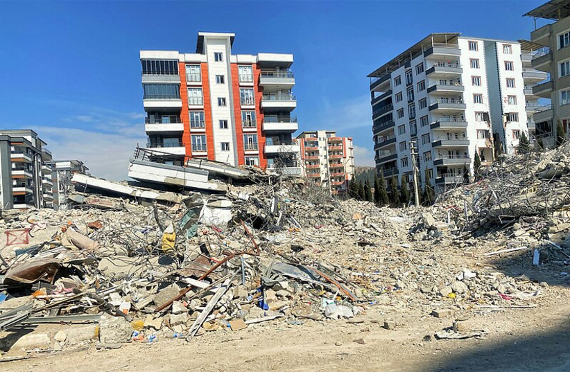  Damage in the city of Adıyaman after a 7.8 magnitude earthquake that occurred in Turkey. (credit: Wikimedia Commons)