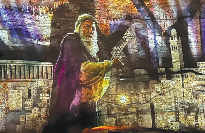  THE KING at Zedekiah's Cave: Enjoy a new visual experience. (credit: West Jerusalem Development Ltd)