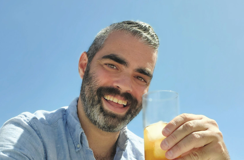 THE WRITER drinks in the season with his cocktail, The Bustani. (credit: JAY ROSEN)
