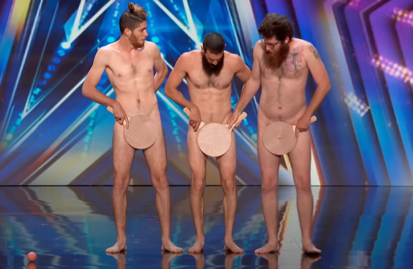  Bomba performing with matkot paddles on America's Got Talent (screenshot from Youtube). (credit: YOUTUBE)