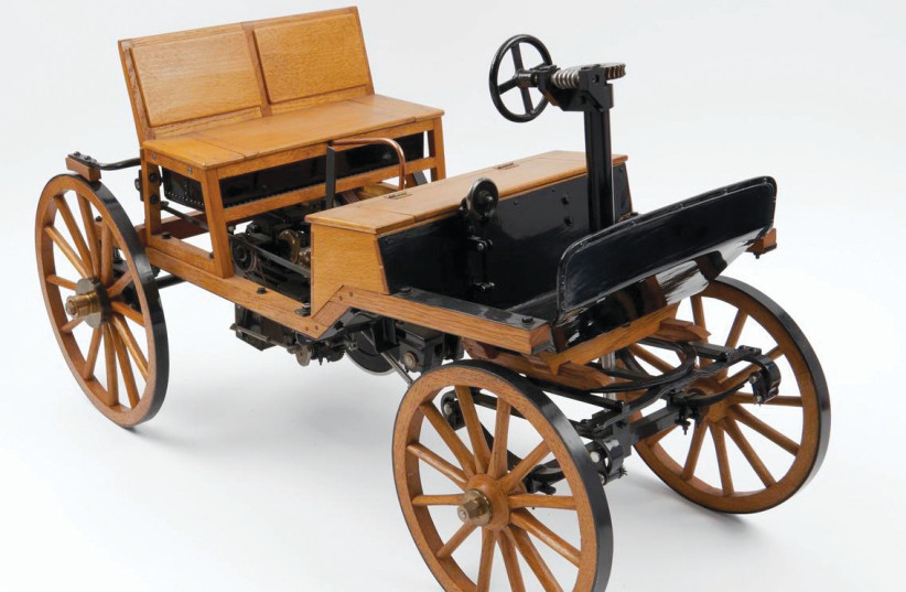  Scaled model of the second Marcus car of 1875. (credit: The Science Museum/Wikipedia)