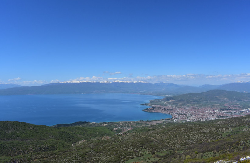  An image of Lake Ohrid in Macedonia. (credit: PIXABAY)