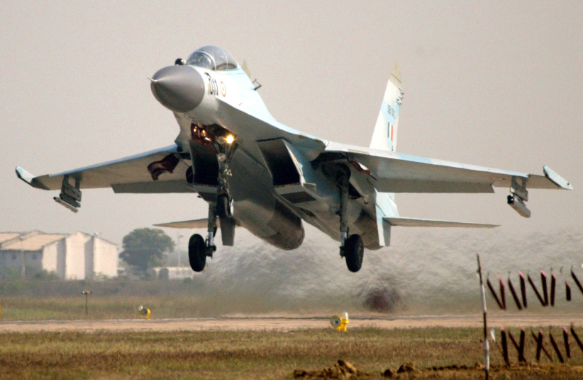  Russian-made SU-30 jet (credit: KAMAL KISHORE/REUTERS)