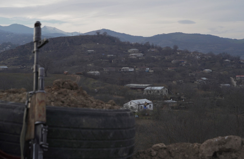 A view shows the village of Taghavard in the region of Nagorno-Karabakh, January 16, 2021. (credit: REUTERS/ARTEM MIKRYUKOV)