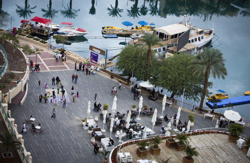  View of the marina in the Southern Israeli city of Eilat (credit: FLASH90)