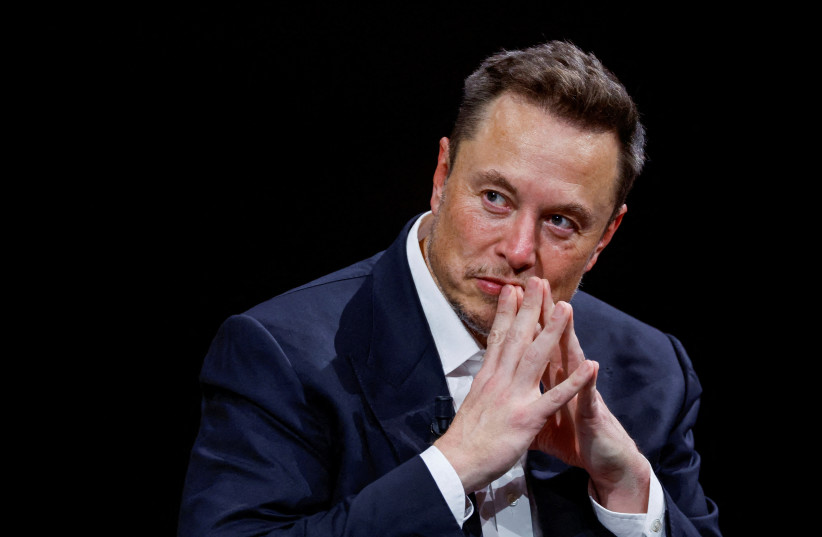  Elon Musk, Chief Executive Officer of SpaceX and Tesla and owner of Twitter, gestures as he attends the Viva Technology conference dedicated to innovation and startups at the Porte de Versailles exhibition centre in Paris, France, June 16, 2023 (credit: REUTERS/GONZALO FUENTES)