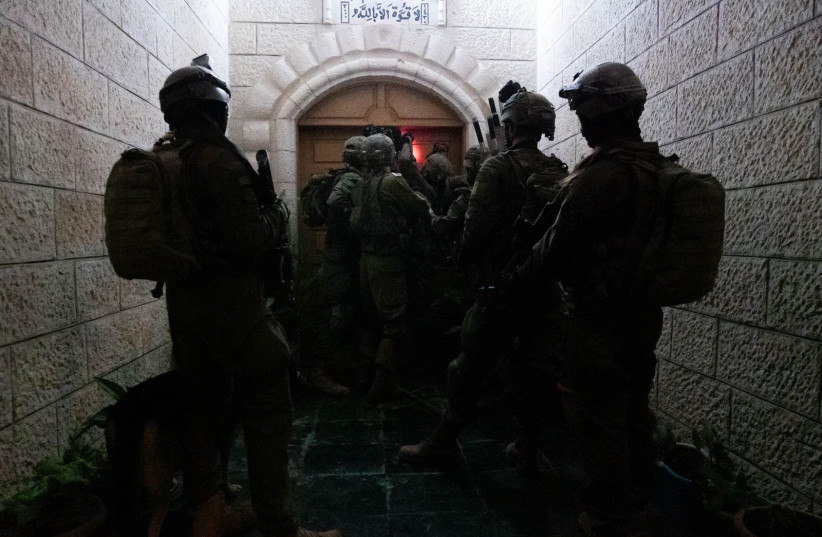  IDF troops operating in the West Bank. August 24, 2023 (credit: IDF SPOKESPERSON'S UNIT)
