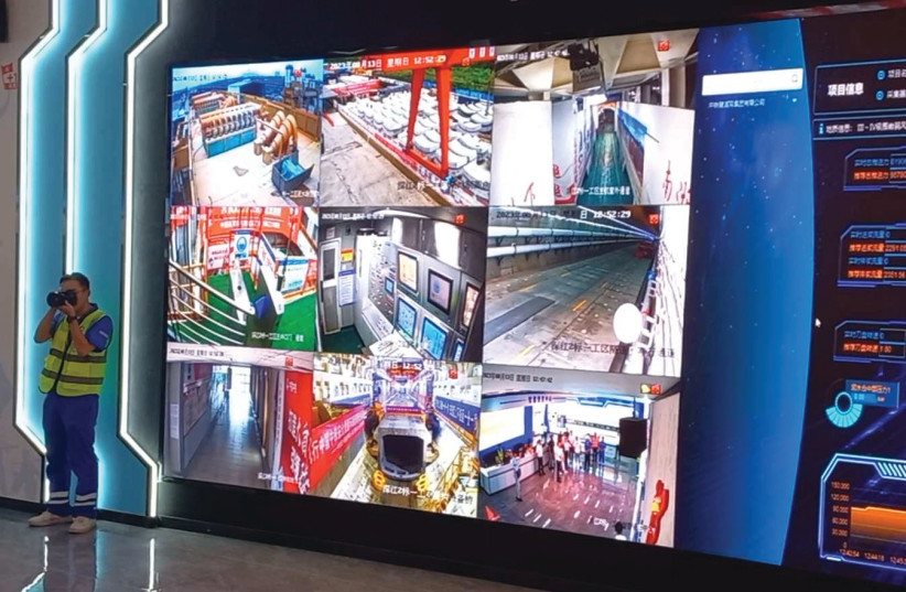  REAL-TIME monitoring of construction, China Rail Tunnel Group, Shenzhen. (credit: ALAN D. ABBEY)