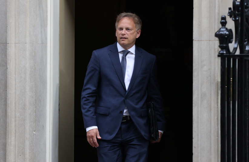  Grant Shapps leaves 10 Downing Street after being announced as Britain's new defence secretary in London, Britain, August 31, 2023 (credit: REUTERS/HOLLIE ADAMS)