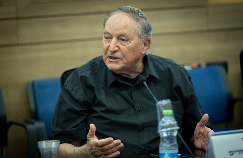  Teachers' Association chief Ran Erez speaks during a State Control Committee meeting at the Knesset, the Israeli Parliament in Jerusalem, on August 15, 2023 (credit: YONATAN SINDEL/FLASH90)