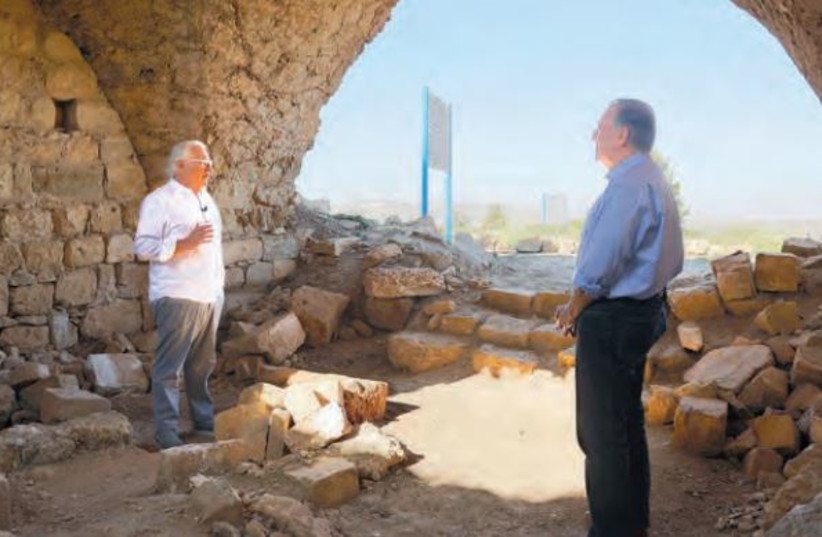  In Beit El at the location of Jacob’s dream (credit: ROUTE 60)