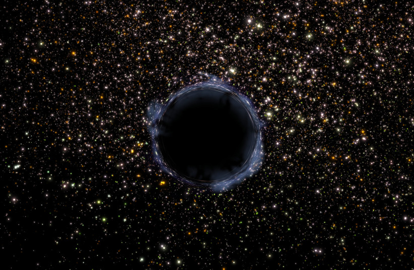  Black Hole in a Globular Cluster (Illustration) (credit: NASA/FLICKR)