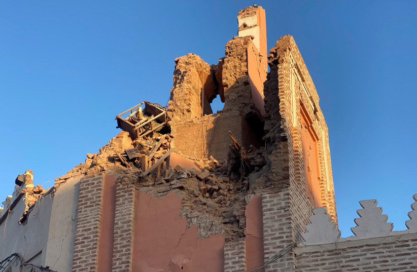  A general view of damage in the historic city of Marrakech, following a powerful earthquake in Morocco, September 9, 2023.  (credit: REUTERS/Abdelhak Balhaki)
