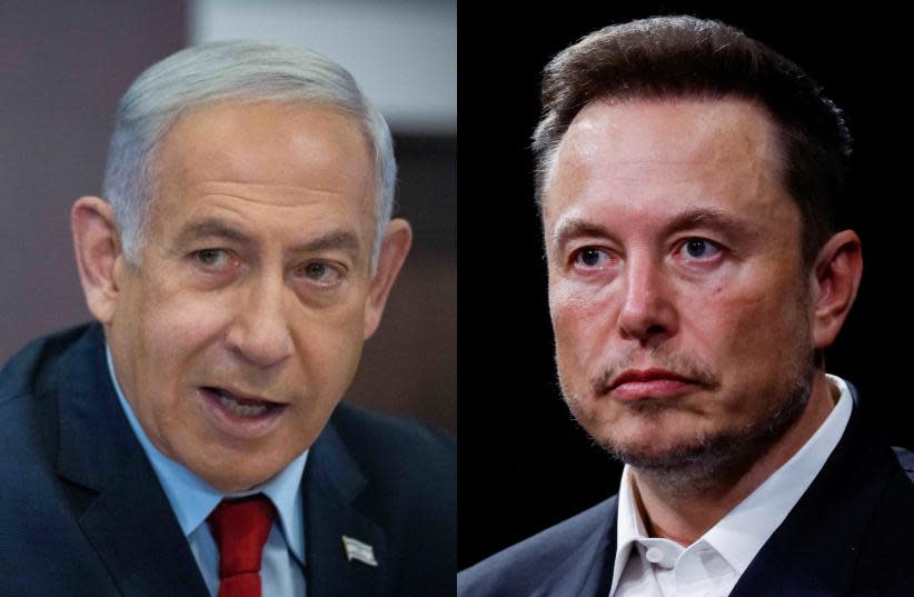  (L-R) Benjamin Netanyahu, Elon Musk (credit: FLASH90, REUTERS)
