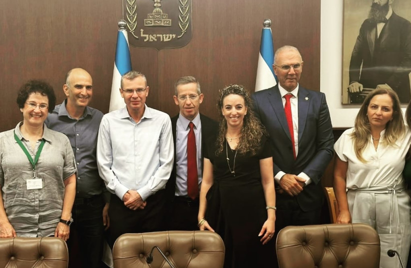  A climate bill promising Israel will reach net zero carbon emissions by 2050 is signed by the Ministerial Committee on Legislation, on September 12, 2023. (credit: ENVIRONMENT PROTECTION MINISTRY)