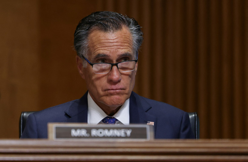  U.S. Senator Mitt Romney (R-UT) attends a Senate Foreign Relations Committee hearing on ''Accountability for Russian Atrocities in Ukraine,'' on Capitol Hill in Washington, U.S., May 31, 2023 (credit: REUTERS/Julia Nikhinson)