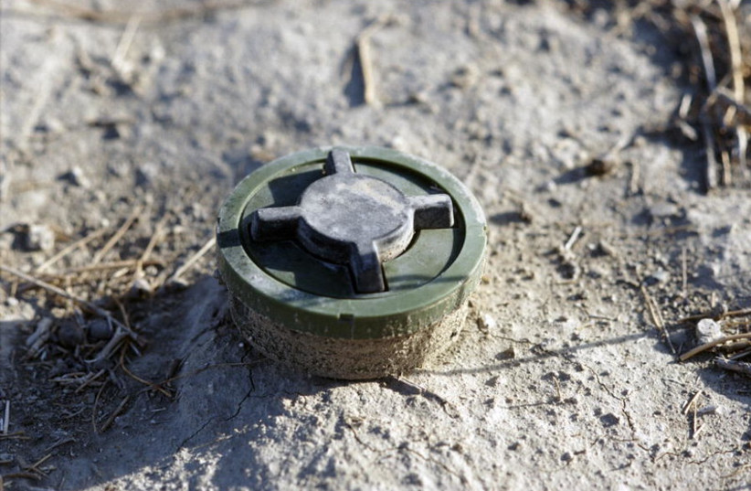  A land mine in Afghanistan. (credit: FLICKR)