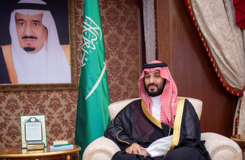  U.S. Secretary of State Antony Blinken (not pictured) meets with Saudi Crown Prince Mohammed bin Salman, in Jeddah, Saudi Arabia, June 6, 2023. (credit: BANDAR ALGALOUD/COURTESY OF SAUDI ROYAL COURT/REUTERS)