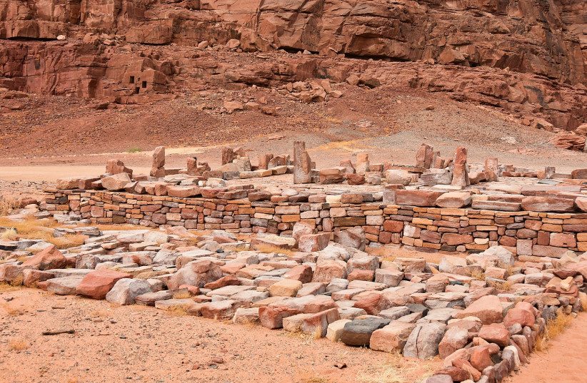  Ancient site of Dadan at Al-'Ula, May 31, 2021. (credit: Wikimedia Commons)
