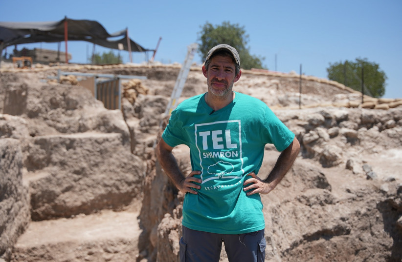  Mario Martin, co-director, Tel Shimron excavations, at the site in Northern Israel. (credit: EYECON)