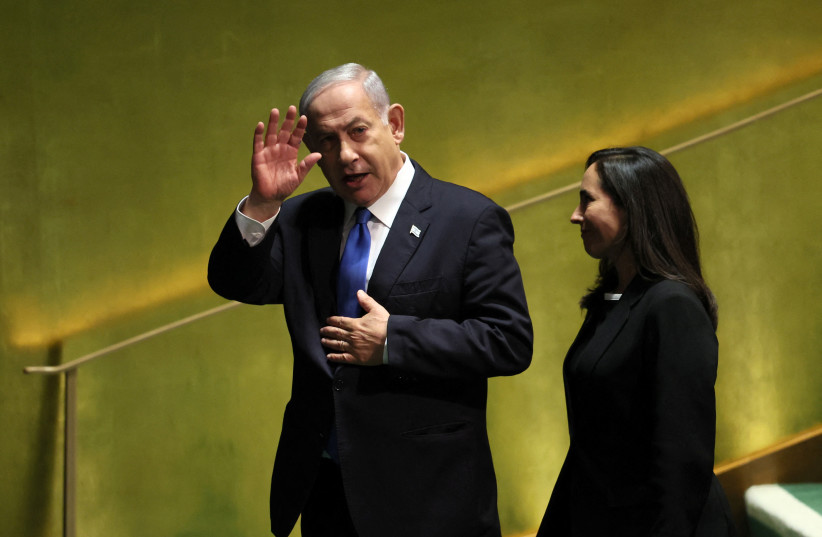  Israeli Prime Minister Benjamin Netanyahu attends the 78th Session of the UN General Assembly in New York City, US, September 22, 2023. (credit: BRENDAN MCDERMID/REUTERS)