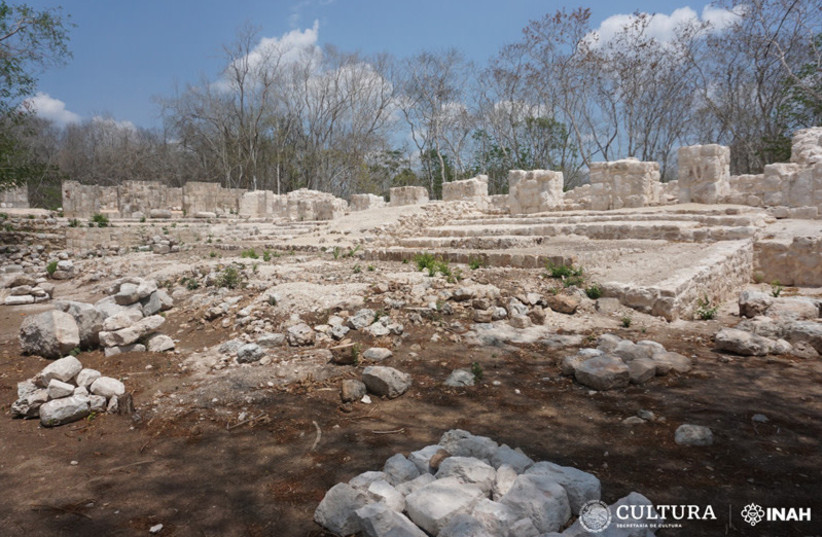  The remains of a palace-esque structure constructed in the ancient Mayan city of Kabah (credit: MEXICAN NATIONAL INSTITUTE OF ANTHROPOLOGY AND HISTORY (INAH) )