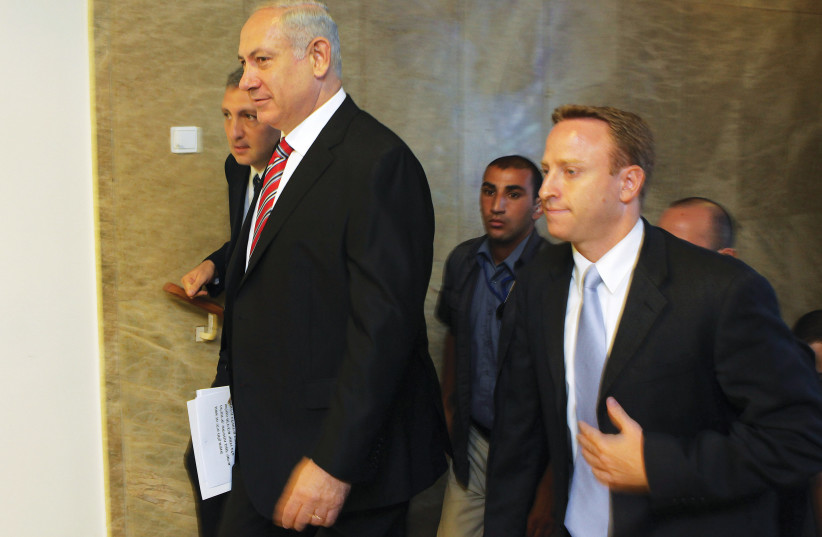  HAROW WITH Netanyahu in 2009, during his stint as the prime minister’s chief of staff.  (credit: KOBI GIDEON/FLASH90)
