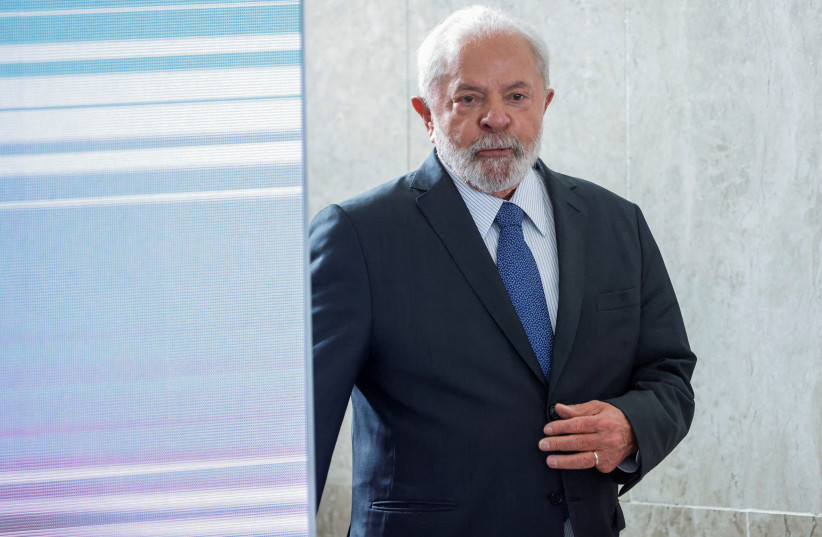  Brazil's President Luiz Inacio Lula da Silva attends a ceremony at the Planalto Palace in Brasilia, Brazil August 30, 2023. (credit: REUTERS/ADRIANO MACHADO/FILE PHOTO)
