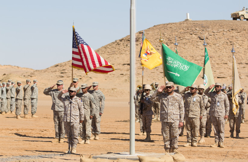  US and Saudi Arabian forces conduct a closing ceremony for Exercise Friendship and Iron Hawk 14 on April 14th, 2014, near Tabuk, Saudi Arabia (credit: NEW YORK NATIONAL GUARD/VIA FLICKR)