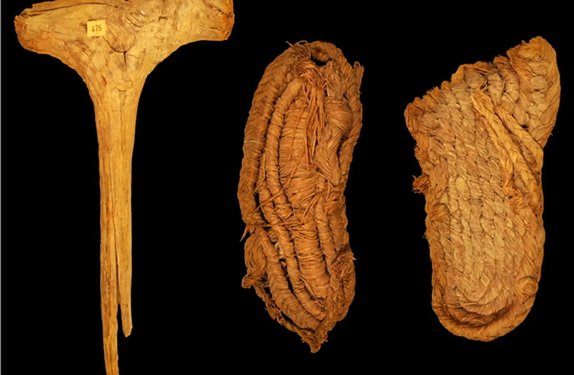  Sandals that were found in the Cueva de los Murciélagos in southern Spain. (credit: MUTERMUR PROJECT)