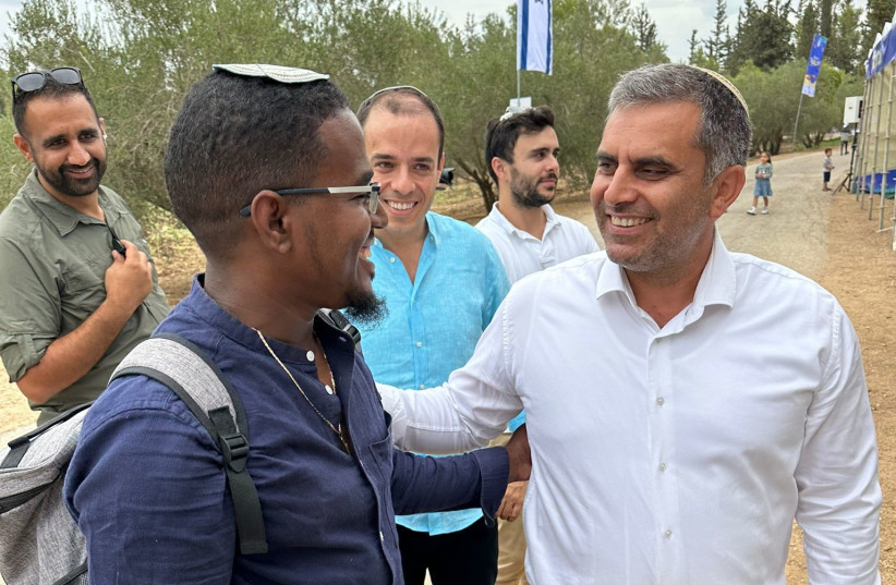  Attendees at the inaugural Oleh-Olah Festival, focusing on aliyah to Israel. (credit: AVIV GOTLIEB, COURTESY OF THE ALIYAH AND INTEGRATION MINISTRY)