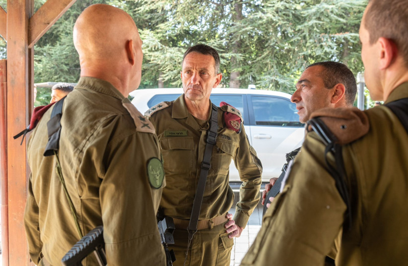  IDF Chief of Staff Herzi Halevi seen at Israel's Northern Command on October 10, 2023 during Operation Swords of Iron (credit: IDF SPOKESPERSON'S UNIT)