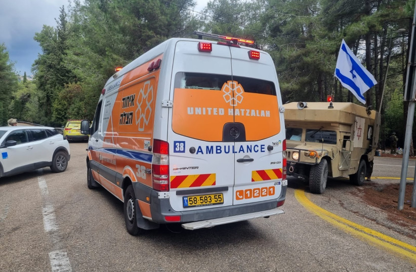   United Hatzalah ambulance seen in northern Israel October 15, 2023 (credit: UNITED HATZALAH‏)