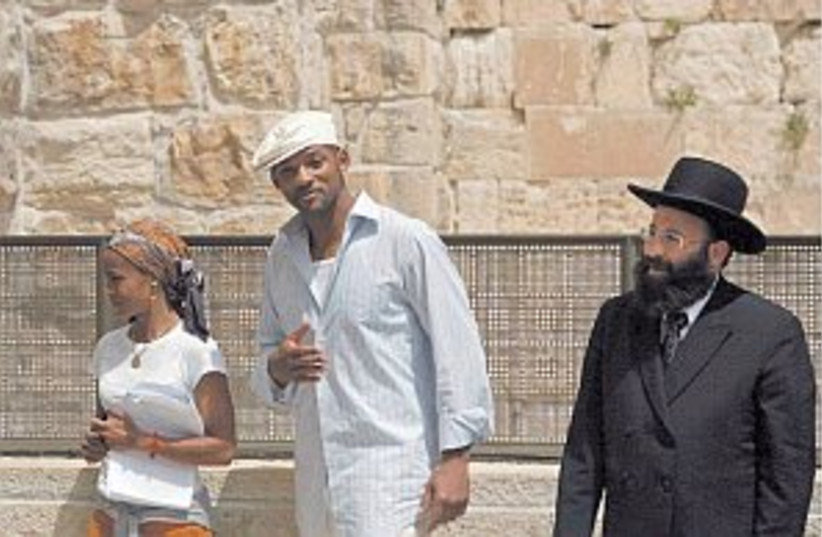 will smith western wall (photo credit: AP)