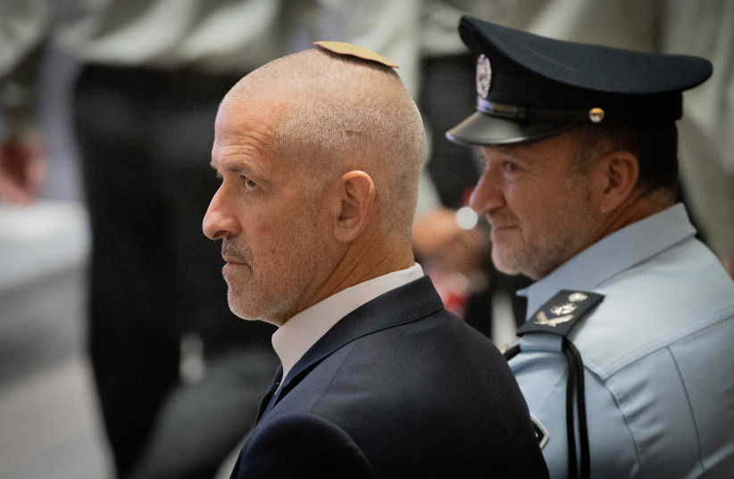  Director of Shin Bet Ronen Bar attends the state ceremony marking 50 years since the Yom Kippur War, held at the military cemetery at Jerusalem's Mount Herzl, on September 26, 2023.  (credit: Chaim Goldberg/Flash90)