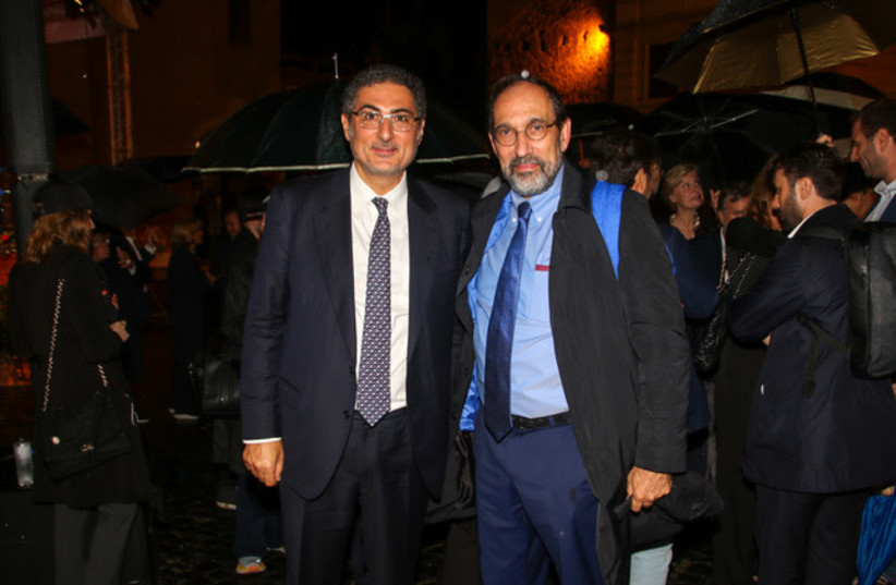  Victor Fadlun (left) President of the Jewish community of Rome and Michel Gourary, director of the European March of the Living. (credit: MARCH OF THE LIVING)