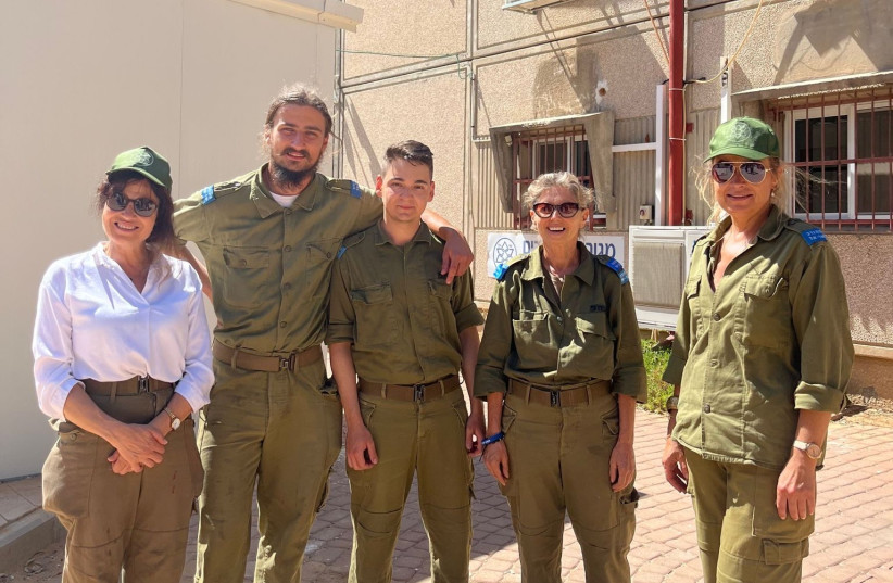  VOLUNTEERS COMPRISE a wide range of ages and nationalities. (credit: IDF SPOKESPERSON'S UNIT)